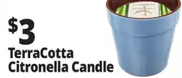 Ocean State Job Lot Terra Cotta Citronella and Eucalyptus Candle 11.6 oz offer