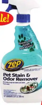 Ocean State Job Lot ZEP Pet Stain and Odor Remover 32 oz offer