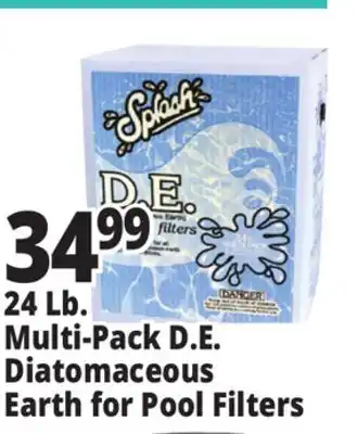 Ocean State Job Lot Splash D.E./Diatomaceous Earth Powder for Swimming Pools 24 lb Multi-Pack offer