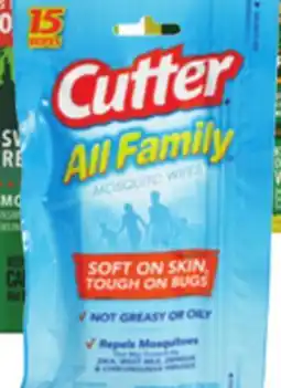 Ocean State Job Lot Cutter All Family Mosquito Wipes 15-count offer