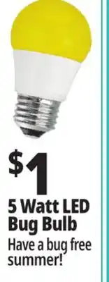 Ocean State Job Lot LED A15 Replacement Bug Light Bulb 5 Watt offer