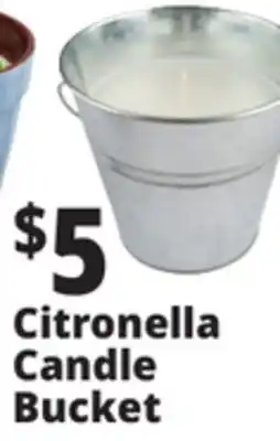 Ocean State Job Lot Citronella Candle Bucket offer