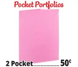 Ocean State Job Lot 2-Pocket Paper Portfolio with Prongs offer