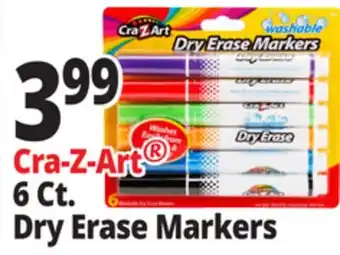 Ocean State Job Lot Cra-Z-Art Washable Dry Erase Markers 6-Piece offer