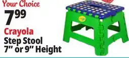 Ocean State Job Lot Crayola Step Stool 7 or 9 Height offer
