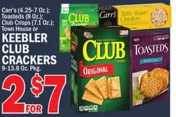 C Town KEEBLER CLUB CRACKERS 9-13.8 Oz. Pkg offer
