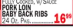 C Town PORK LOIN BABY BACK RIBS offer