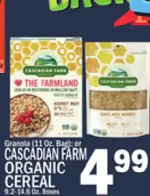 C Town CASCADIAN FARM ORGANIC CEREAL offer