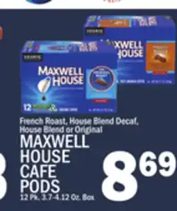 C Town MAXWELL HOUSE CAFE PODS offer