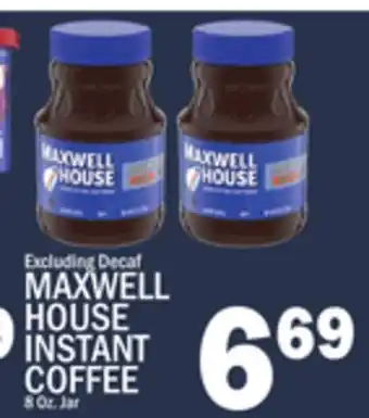 C Town MAXWELL HOUSE INSTANT COFFEE offer