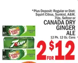 C Town CANADA DRY GINGER ALE offer