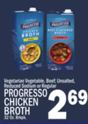 C Town PROGRESSO CHICKEN BROTH offer