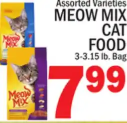 C Town MEOW MIX CAT FOOD offer