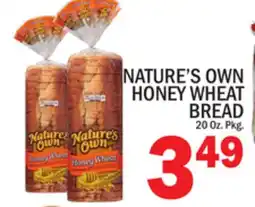 C Town NATURE'S OWN HONEY WHEAT BREAD offer