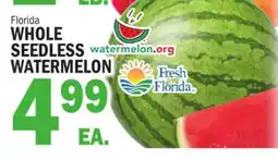 C Town WHOLE SEEDLESS WATERMELON offer