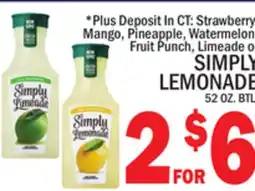 C Town SIMPLY LEMONADE offer