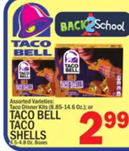 C Town TACO BELL TACO TACO SHELLS 5-4.8 Oz. Boxes offer