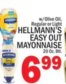 C Town HELLMANN'S EASY OUT MAYONNAISE offer