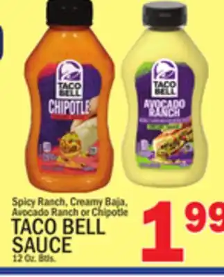 C Town TACO BELL SAUCE offer