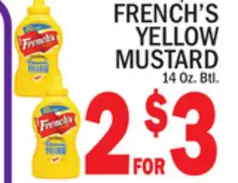 C Town FRENCH'S YELLOW MUSTARD offer