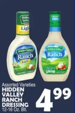 Bravo Supermarkets HIDDEN VALLEY RANCH DRESSING offer