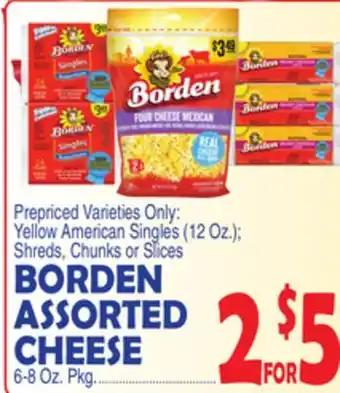 Bravo Supermarkets BORDEN ASSORTED CHEESE 6-8 Oz. Pkg offer