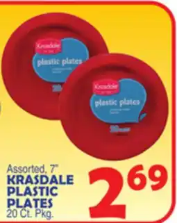 Bravo Supermarkets KRASDALE PLASTIC PLATES offer