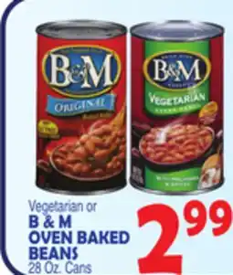 Bravo Supermarkets B & M OVEN BAKED BEANS offer