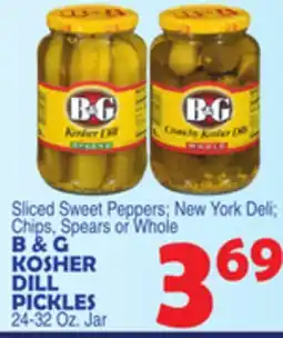 Bravo Supermarkets B & G KOSHER DILL PICKLES offer