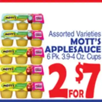 Bravo Supermarkets MOTT'S APPLESAUCE offer