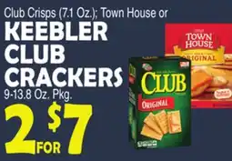 Bravo Supermarkets KEEBLER CLUB CRACKERS 9-13.8 Oz. Pkg offer