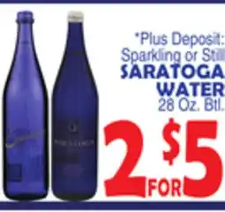 Bravo Supermarkets SARATOGA WATER offer