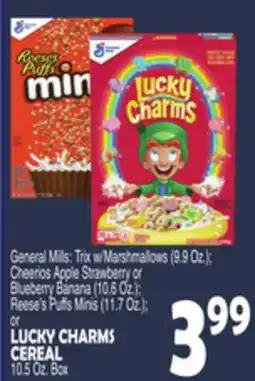 Bravo Supermarkets LUCKY CHARMS CEREAL 10.5 Oz. Box offer