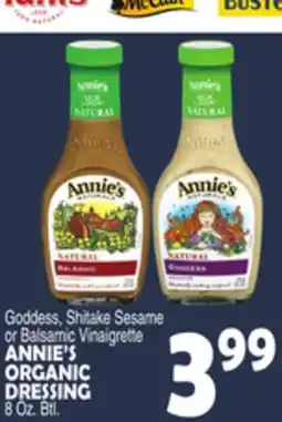 Bravo Supermarkets ANNIE'S ORGANIC DRESSING offer