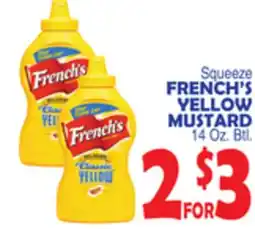 Bravo Supermarkets FRENCH'S YELLOW MUSTARD offer