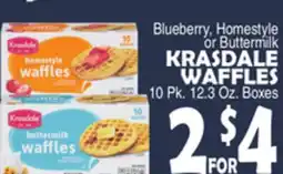 Bravo Supermarkets KRASDALE WAFFLES offer