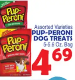 Bravo Supermarkets PUP-PERONI DOG TREATS offer
