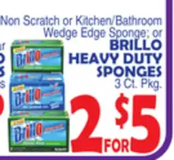 Bravo Supermarkets BRILLO HEAVY DUTY SPONGES offer