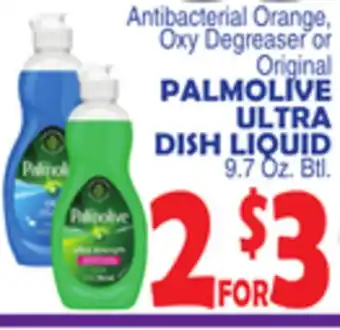 Bravo Supermarkets PALMOLIVE ULTRA DISH LIQUID offer