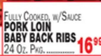 Bravo Supermarkets PORK LOIN BABY BACK RIBS offer