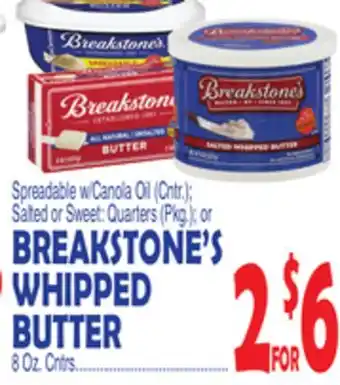Bravo Supermarkets BREAKSTONE'S WHIPPED BUTTER offer