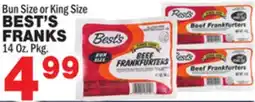 Bravo Supermarkets BEST'S FRANKS offer