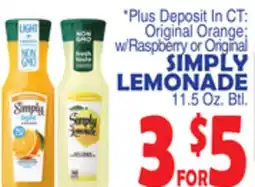 Bravo Supermarkets SIMPLY LEMONADE offer