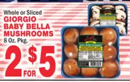 Bravo Supermarkets GIORGIO BABY BELLA MUSHROOMS offer