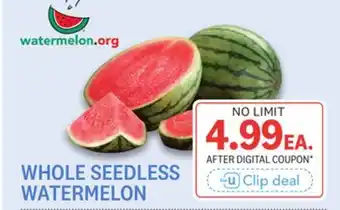 Kings Food Markets WHOLE SEEDLESS WATERMELON offer