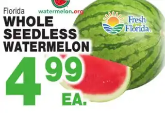 Bravo Supermarkets WHOLE SEEDLESS WATERMELON offer