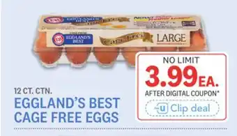 Kings Food Markets EGGLAND'S BEST CAGE FREE EGGS offer