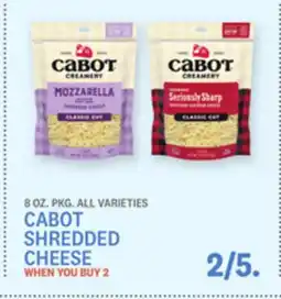 Kings Food Markets CABOT SHREDDED CHEESE offer