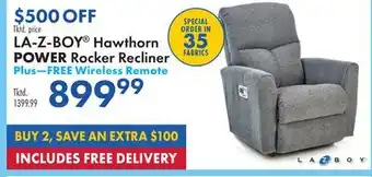 Boscov's LA-Z-BOY Hawthorn POWER Rocker Recliner offer