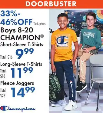 Boscov's Boys 8-20 CHAMPION offer